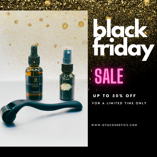 Achieve Your Best Beard Yet – Black Friday Sale on Oyu Cosmetics’ Beard Growth Set!