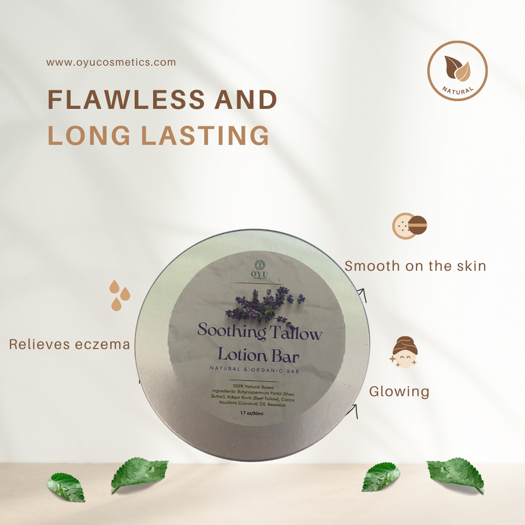 Title: Unveiling the Secret to Calm and Smooth Skin: Introducing Oyu Cosmetics' Soothing Tallow Bar