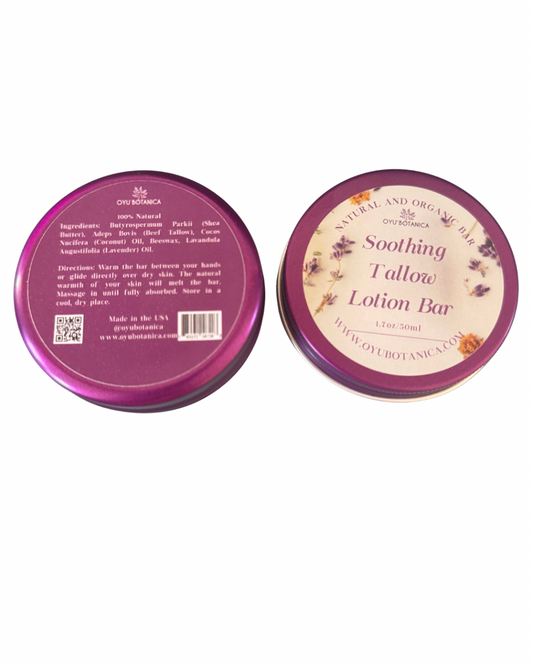 Unscented nourishing beef tallow lotion moisturizing bar