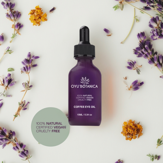 Organic Coffee Bean Eye Oil by Oyu Botanica – Lightweight, Hydrating, Puffiness Reducer